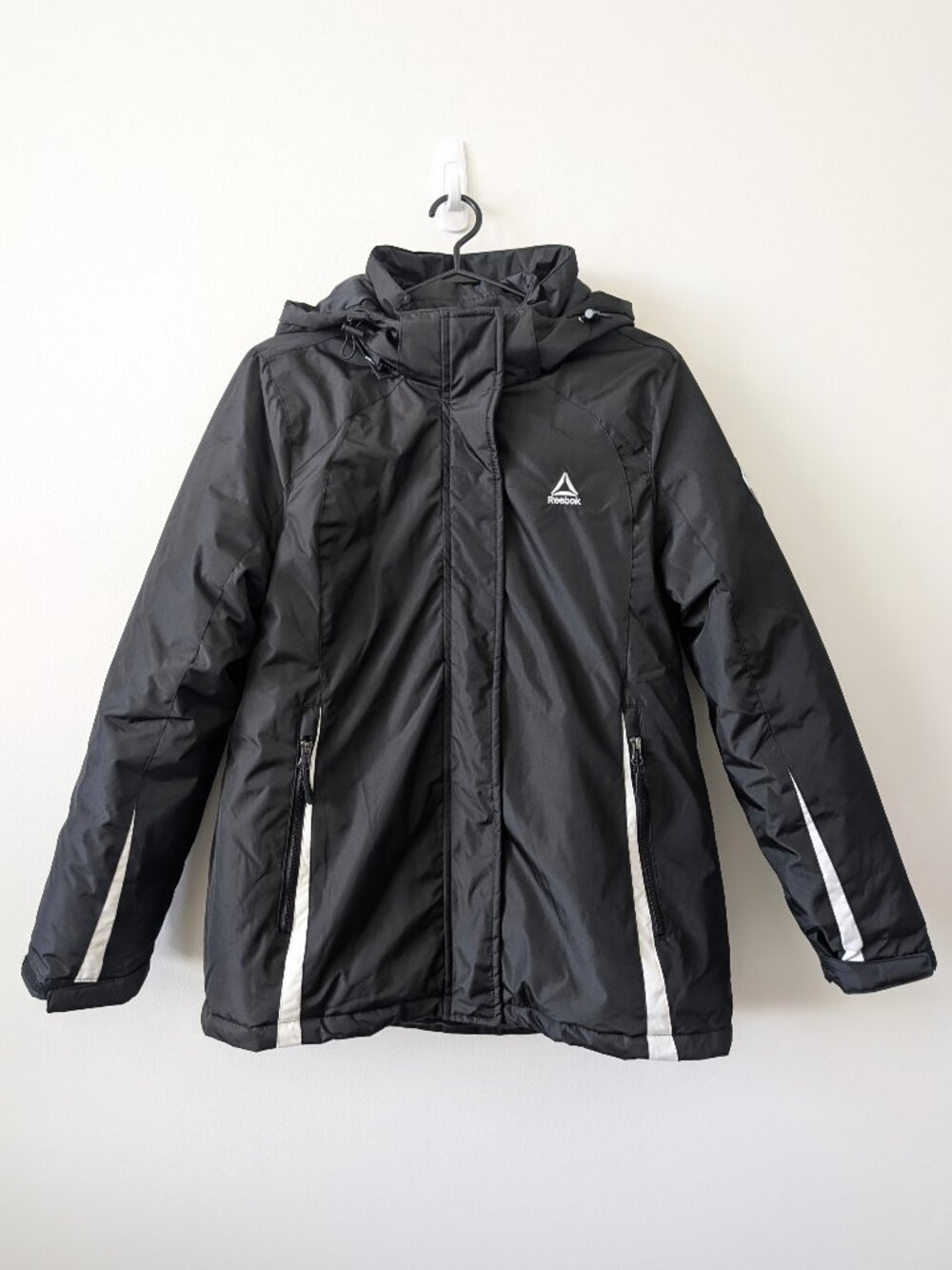 REEBOK 3 in 1 Hooded Winter Jacket Removable Puffer Liner | Large